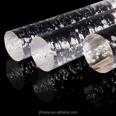 품질  Customized High Class Clear Acrylic Bubble Rod PMMA Rod For Stair Handrail 공장